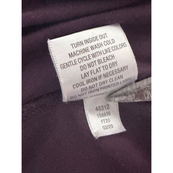 Garnet Hill Midi Dress Womens M Purple 3/4 Sleeve Comfort Stretch Casual - Picture 6 of 9